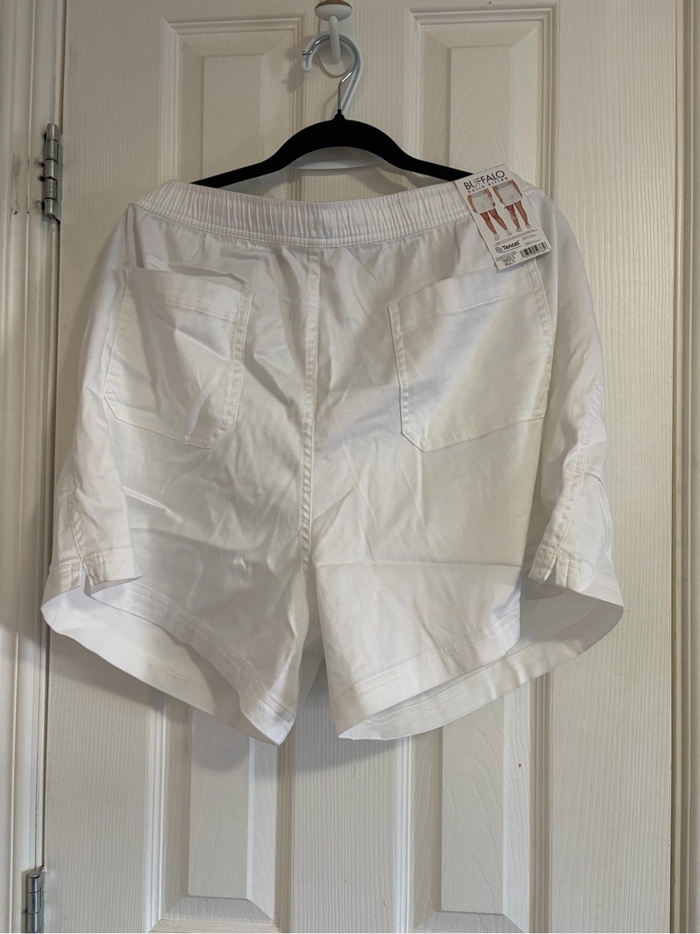 Buffalo David Bitton White Athletic Drawstring Shorts - Picture 2 of 3